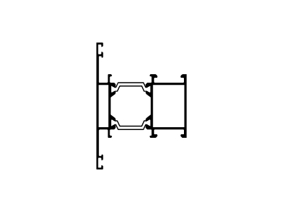 Travesaño 76/38 mm.